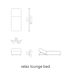 Claud Open Air Relax Lounge Bed