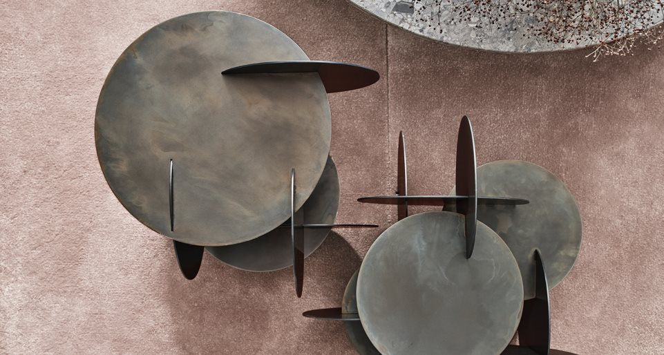 Monete A Side Table Hand burnished