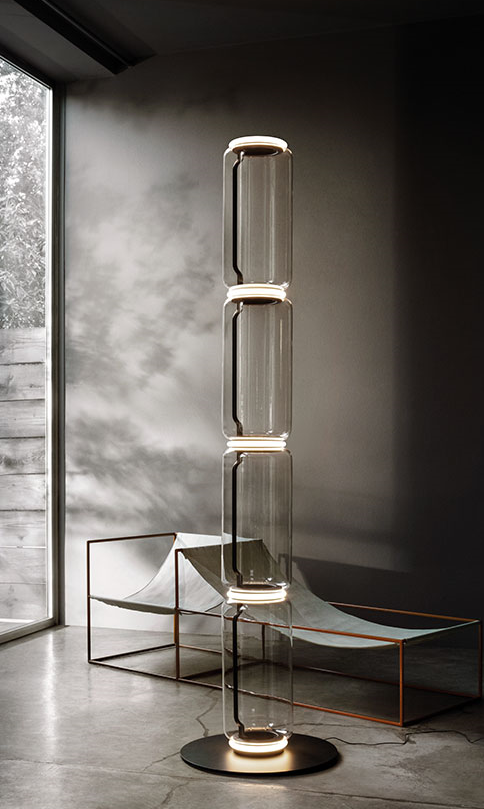 Noctambule Floor lamp Small base 4 Low Cylinders