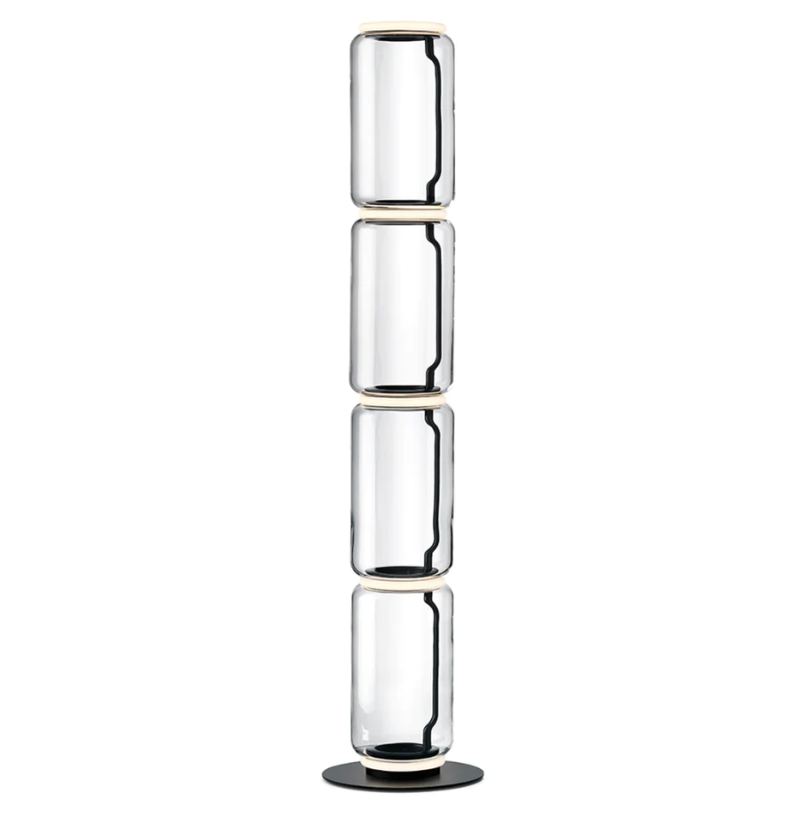 Noctambule Floor lamp Small base 4 Low Cylinders