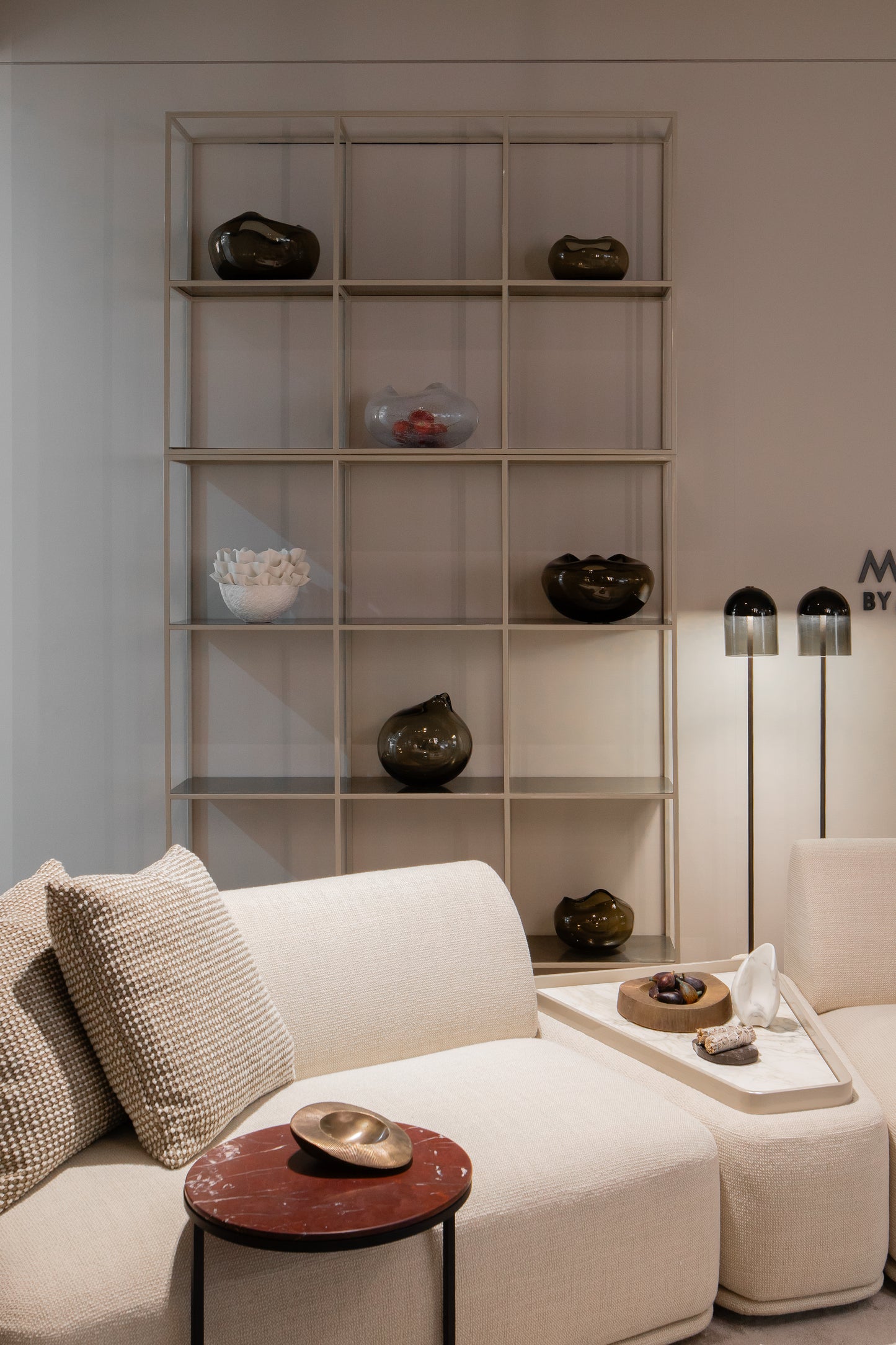 Pek Side Table Red Jasper Marble Matt