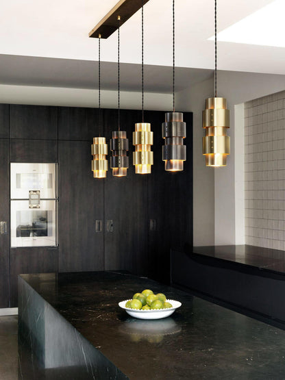 Ring Pendant Satin brass