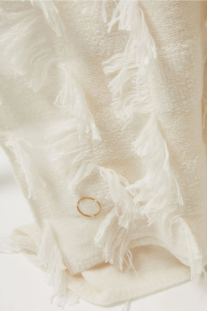 Throw - Seren  / Ivory / 180 x 120 / Cashmere