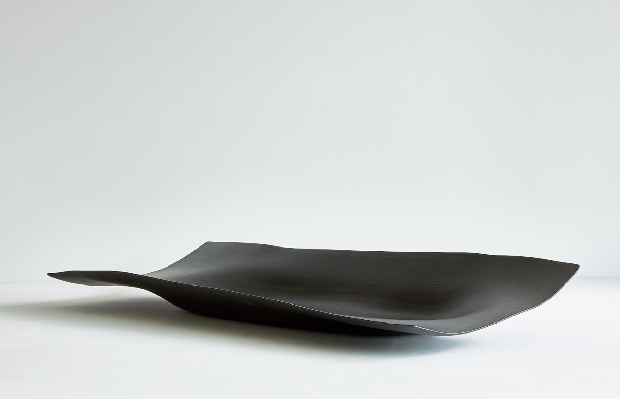 Long Rectangular Wavy Tray C Greige