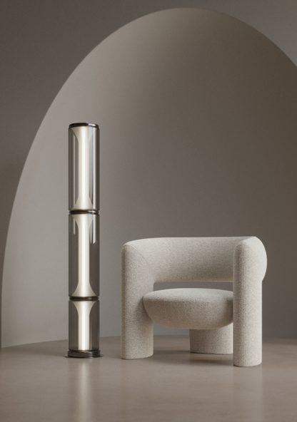 Miles Floor lamp Graphite grey Large