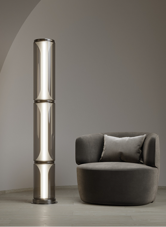 Miles Floor lamp Graphite grey Large