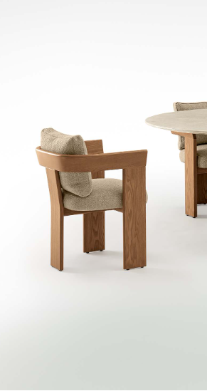 Freddie Dining Armchair Walnut