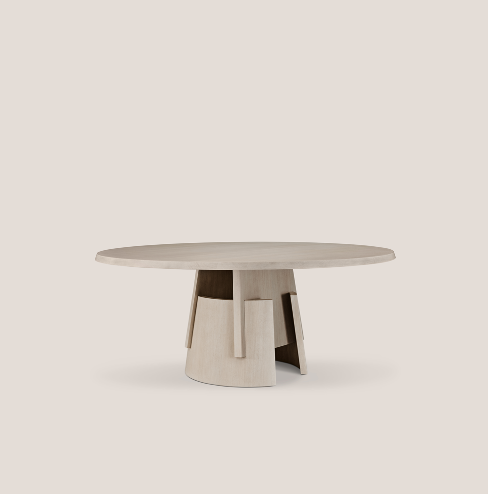 Via Bernina Round Dining Table 160