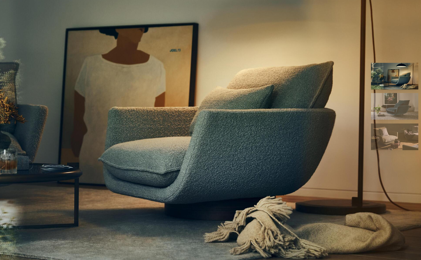 Rua Ipanema Lounge Chair Shell