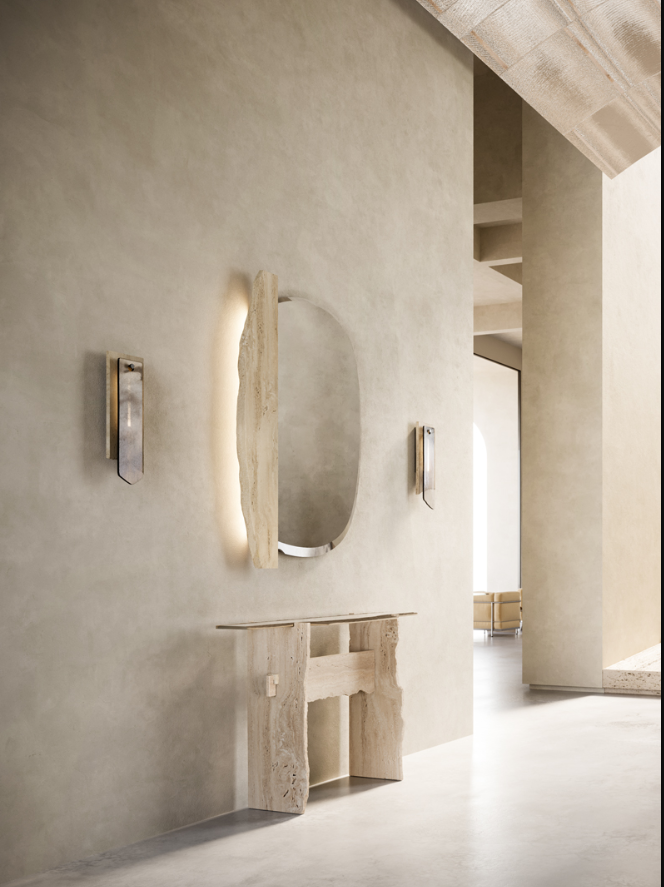 Sabina Applique Travertine Marble