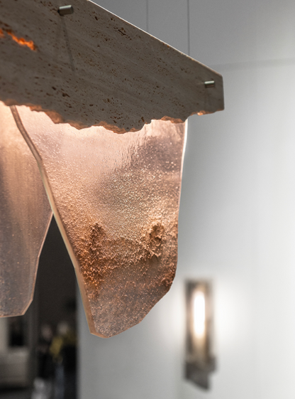 Romano Chandelier 120 Travertine Marble