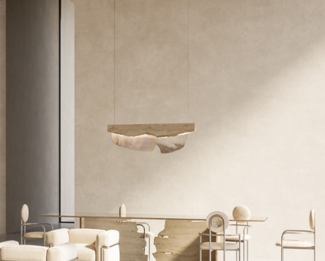 Romano Chandelier 120 Travertine Marble
