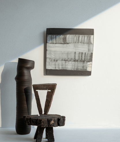 B&W Craquele Wall Art