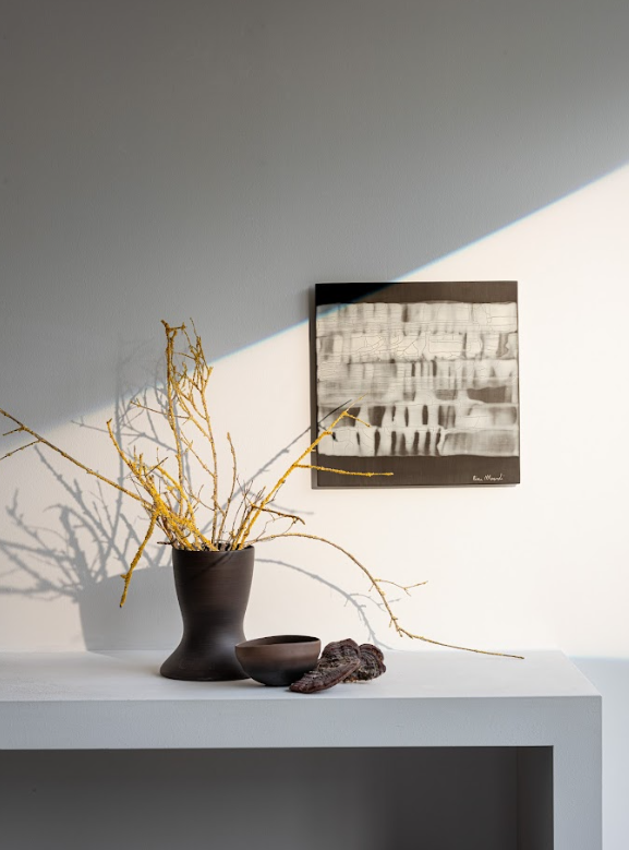 B&W Craquele Wall Art