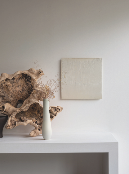 White Craquele Wall Art
