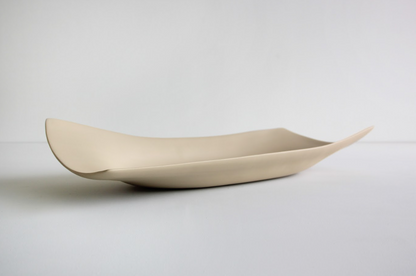 Long Rectangular Wavy Tray A Greige