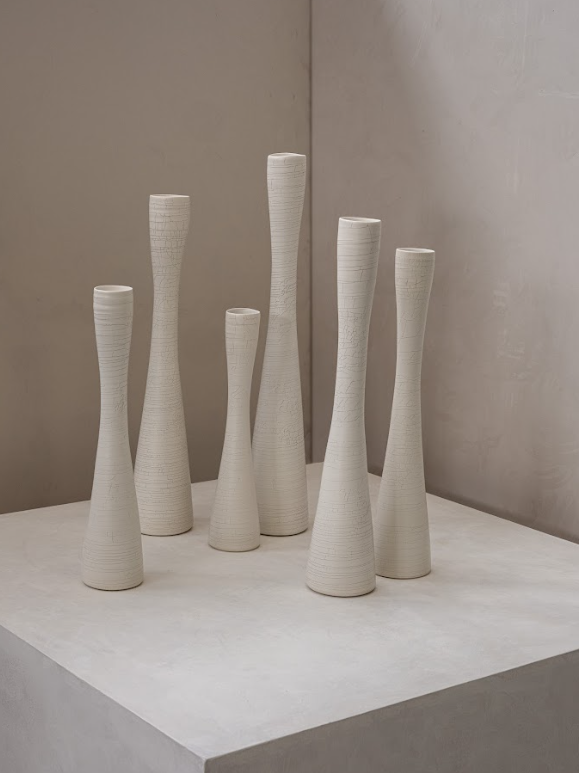 Flute 2 Stoneware Linen