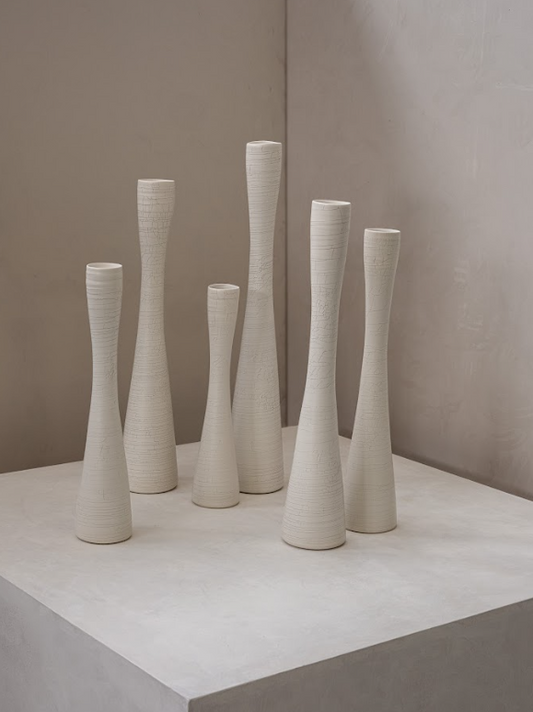 Flute 3 Stoneware Linen