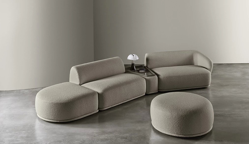 Rene Padded Low Table Beige