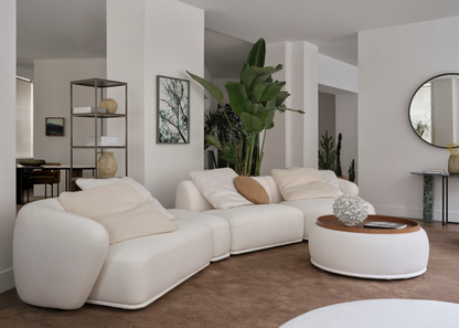 Rene Padded Low Table Off White
