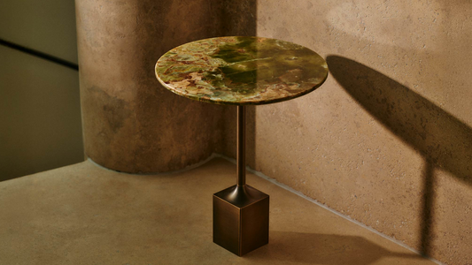 Madison Avenue Side Table Pakistani Onyx