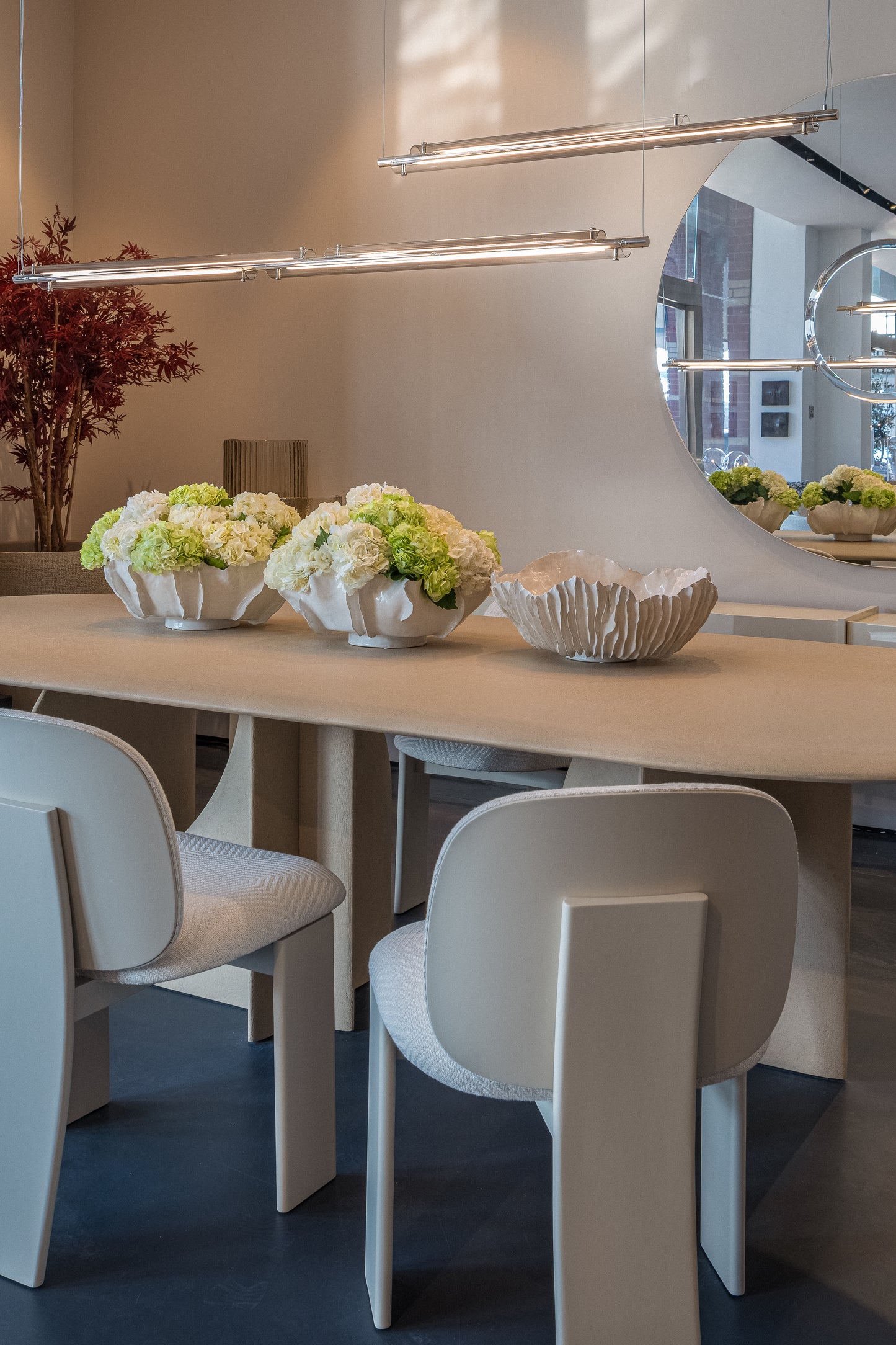 Selce-T Dining Table Beige Marble powder