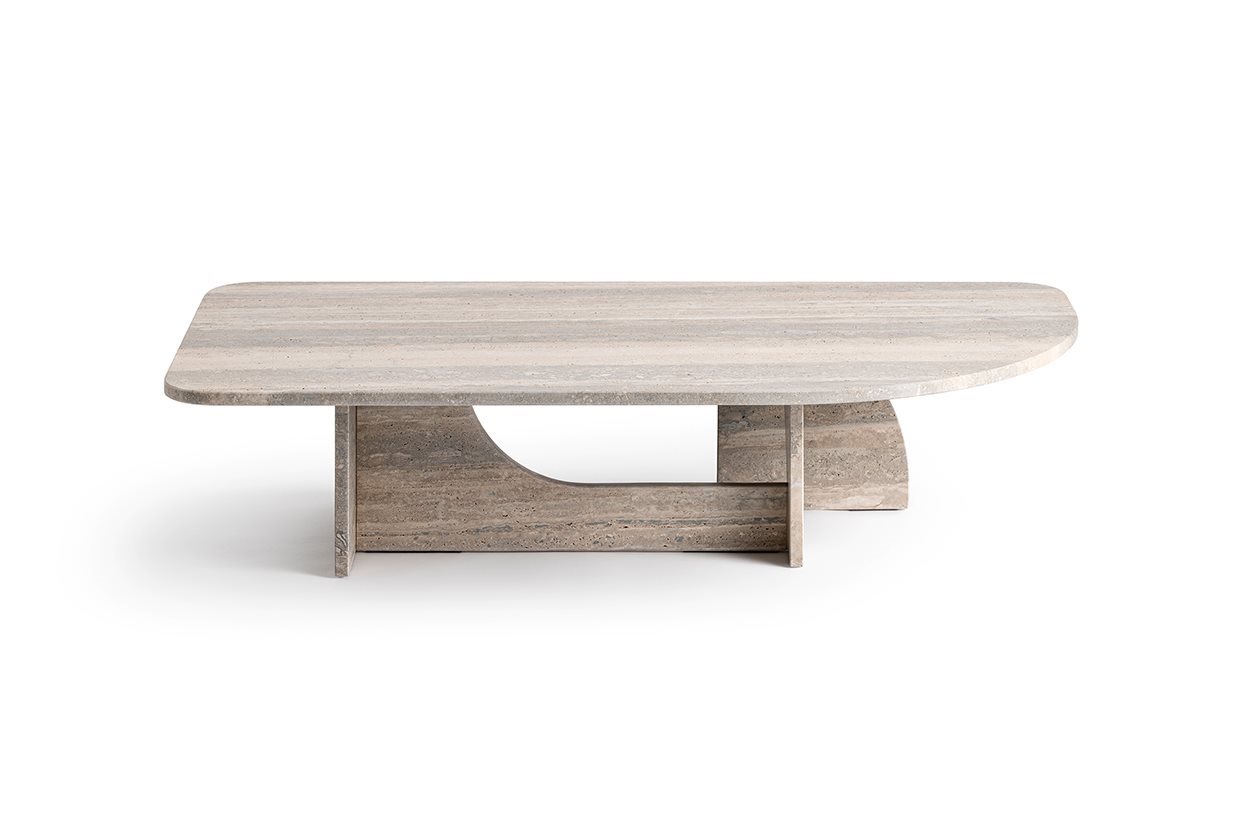 Selce C-L Coffee Table Travertino Romano marble