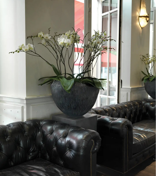 Atlantis Pot  Grey Metallic