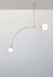 Balance Pendant White Brass