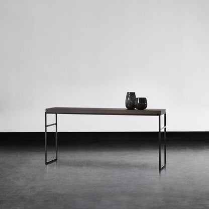 Bea Console Silk Grey Glossy Lacquered