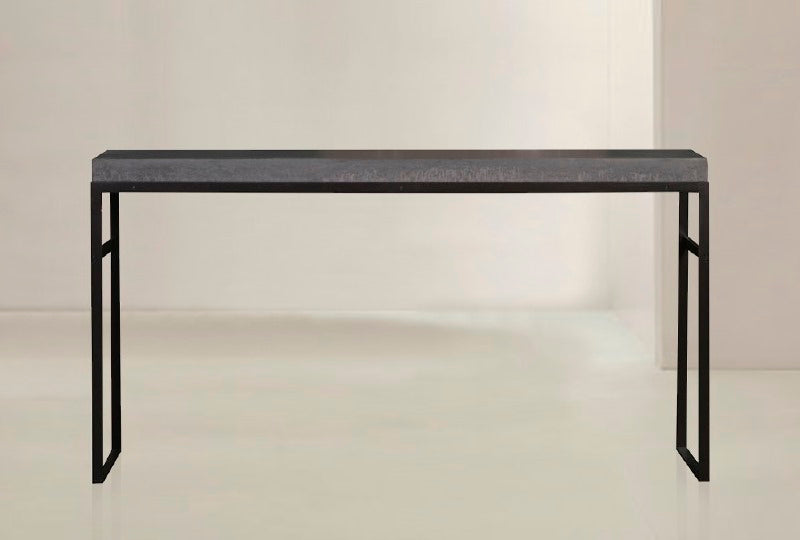 Bea Console Silk Grey Glossy Lacquered