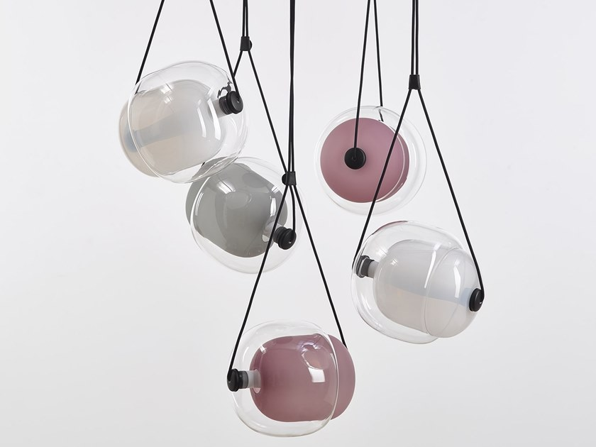 Capsula Pendant Pearl Grey Opaline