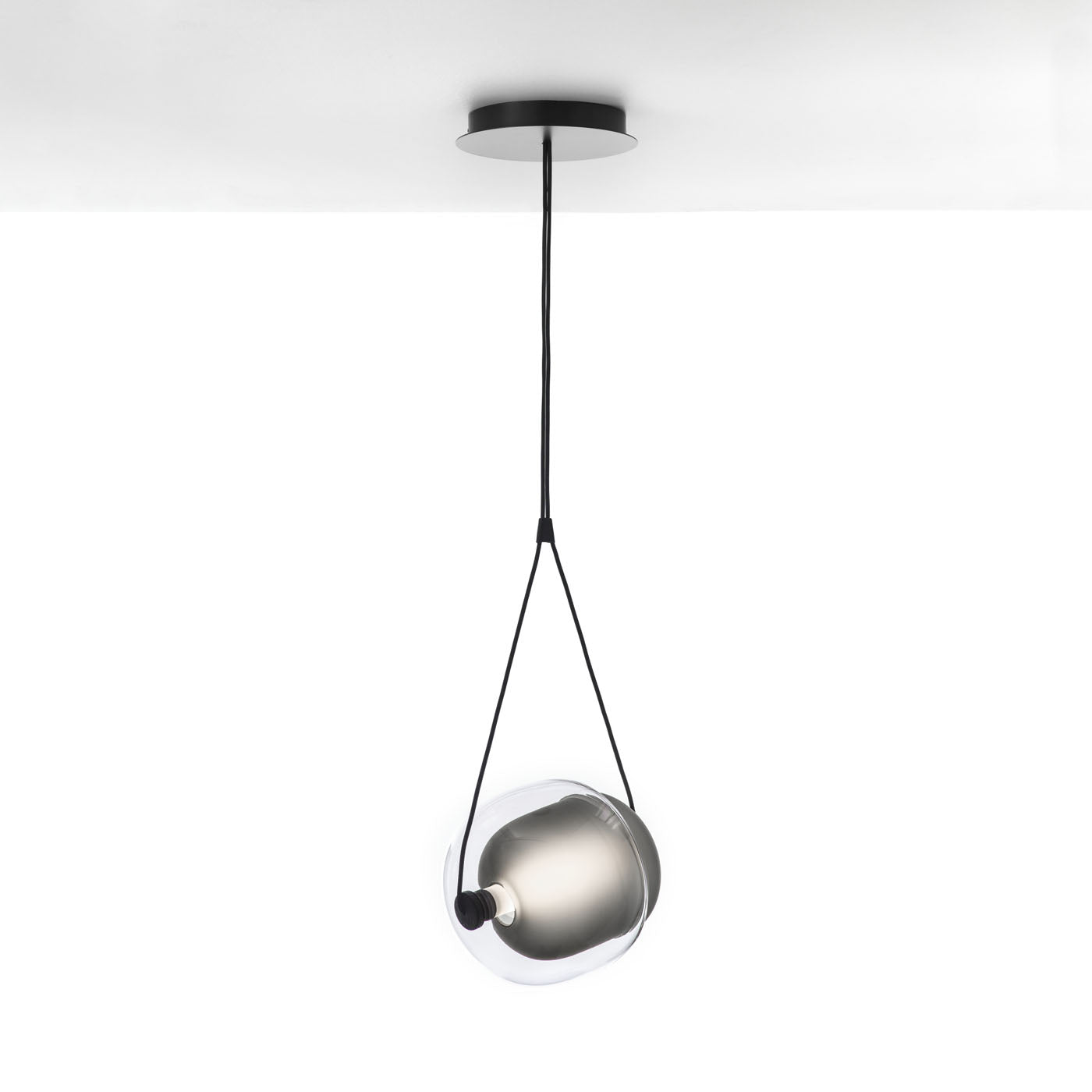 Capsula Pendant Pearl Grey Opaline