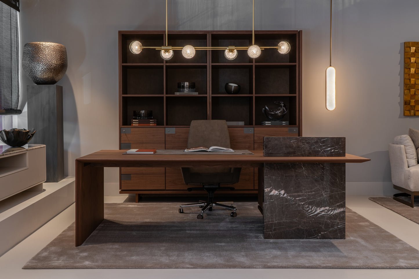 Cartesiano Cabinet Brown leather was AED 94,134