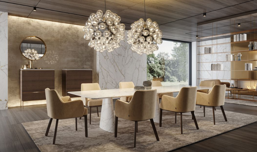 Clipper with arms Dining Chair Seat 51H Beige