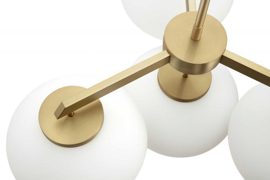 Cloudesly Opal Pendant Satin Brass