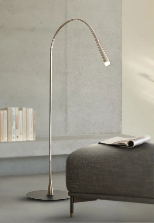 Flexiled Floor lamp Ivory Leather