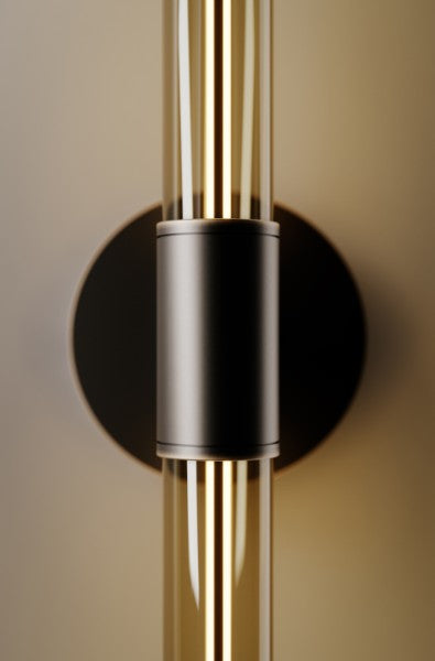 Cross Wall Light Dark Burnished Brass