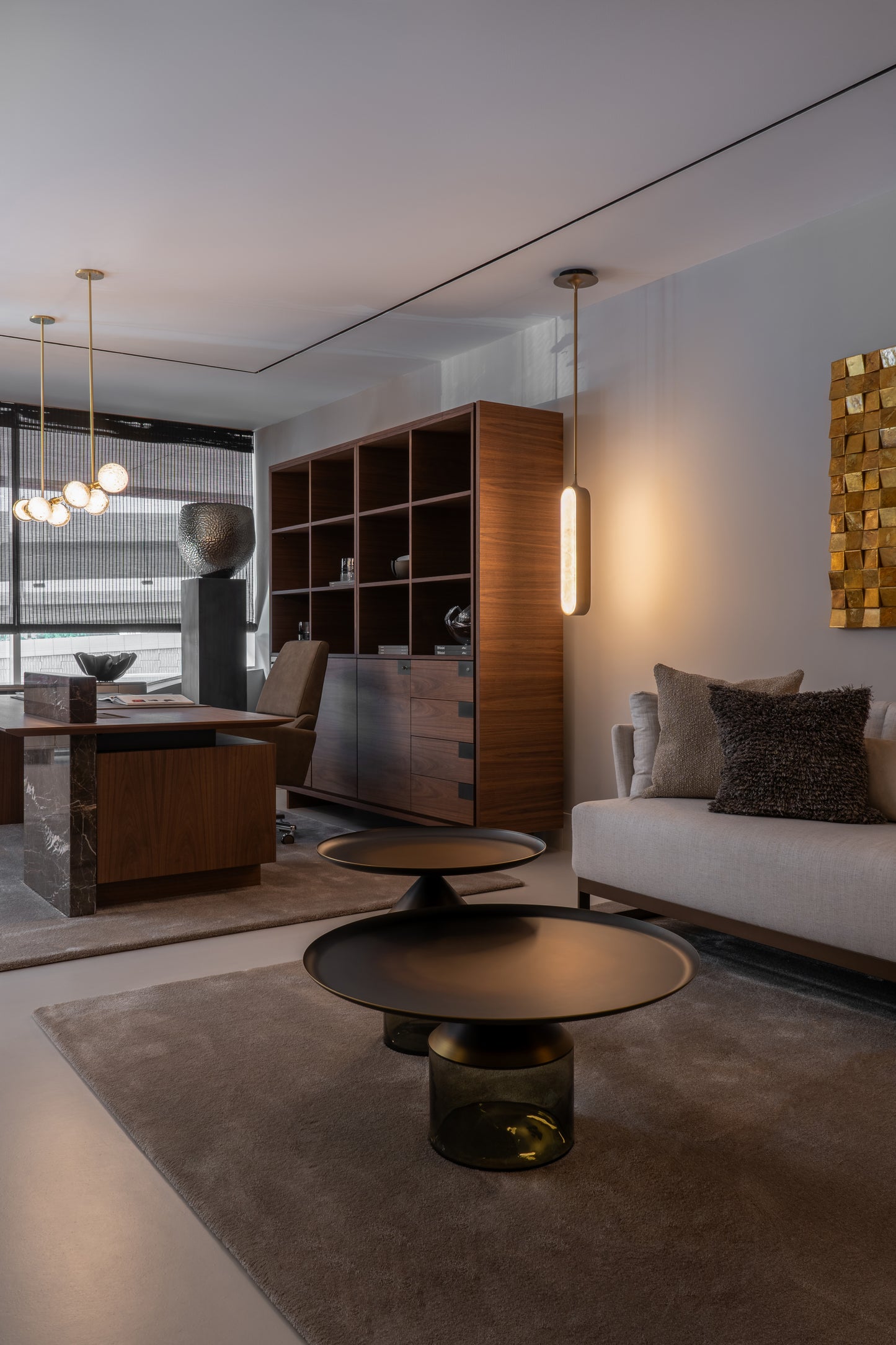 Cartesiano Cabinet Brown leather was AED 94,134