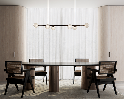 Trilogy 6 Horizontal Chandelier I Pendant Fizi Shade