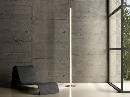 Fly Floor lamp Satin Golden Nickel