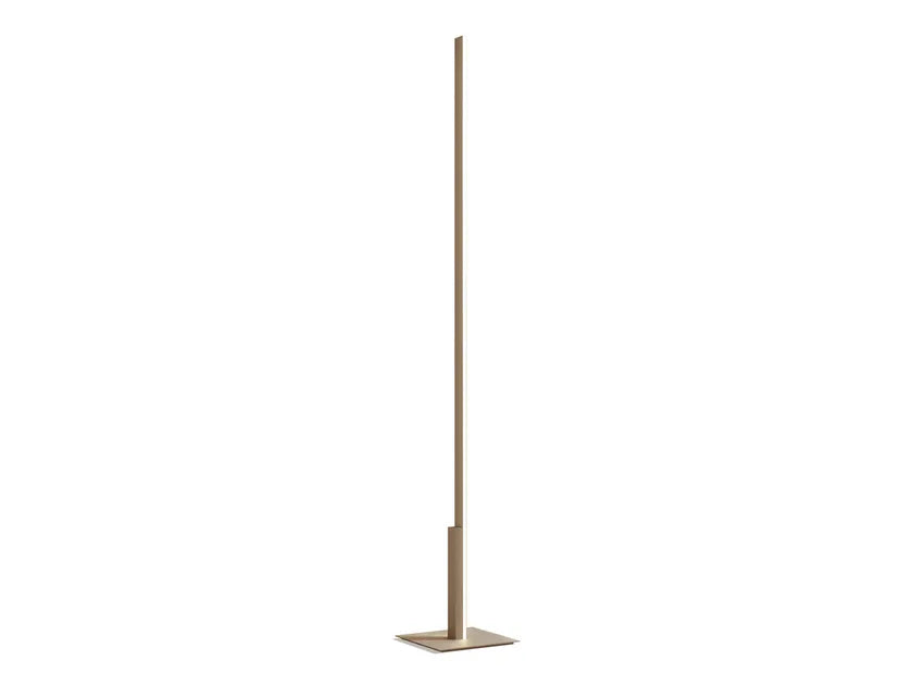 Fly Floor lamp Satin Golden Nickel