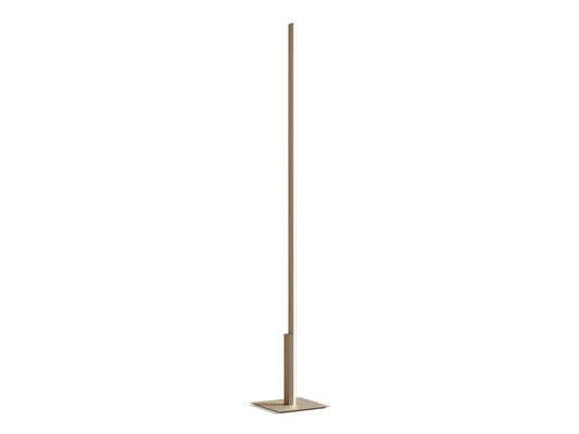 Fly Floor lamp Satin Golden Nickel