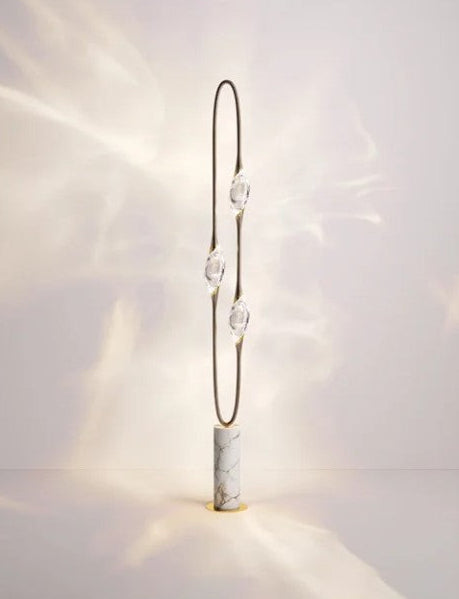 Il Pezzo 12 Floor lamp Calacatta Gold Marble