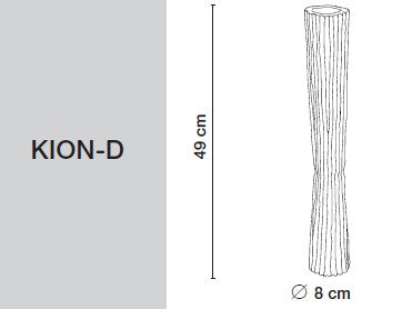 STYLING  ITEM - Vase Kion-D / White  / D8 x 49H