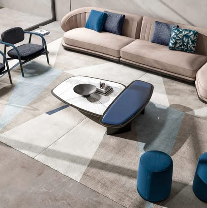 Kigali L Coffee Table Arabescato Corchia Marble