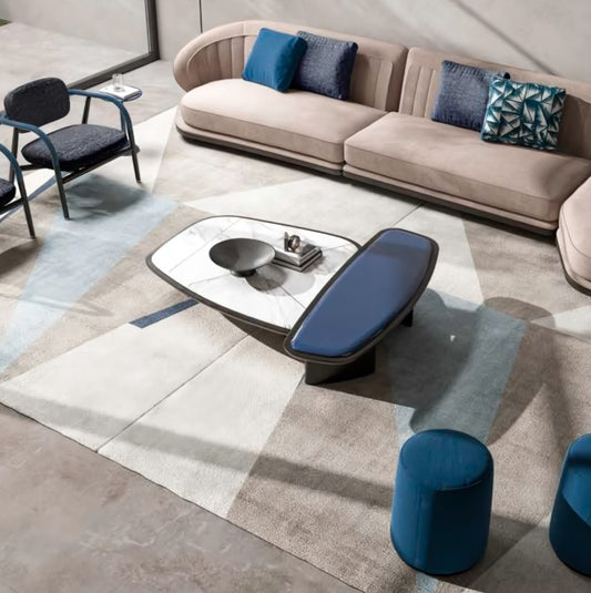 Kigali L Coffee Table Arabescato Corchia Marble