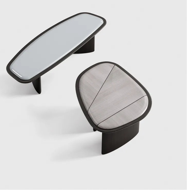 Kigali M Coffee Table Silver Root Marble