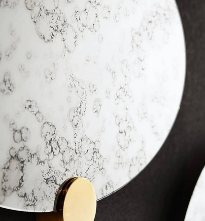 Odette Mirror D80 Polished brass detail