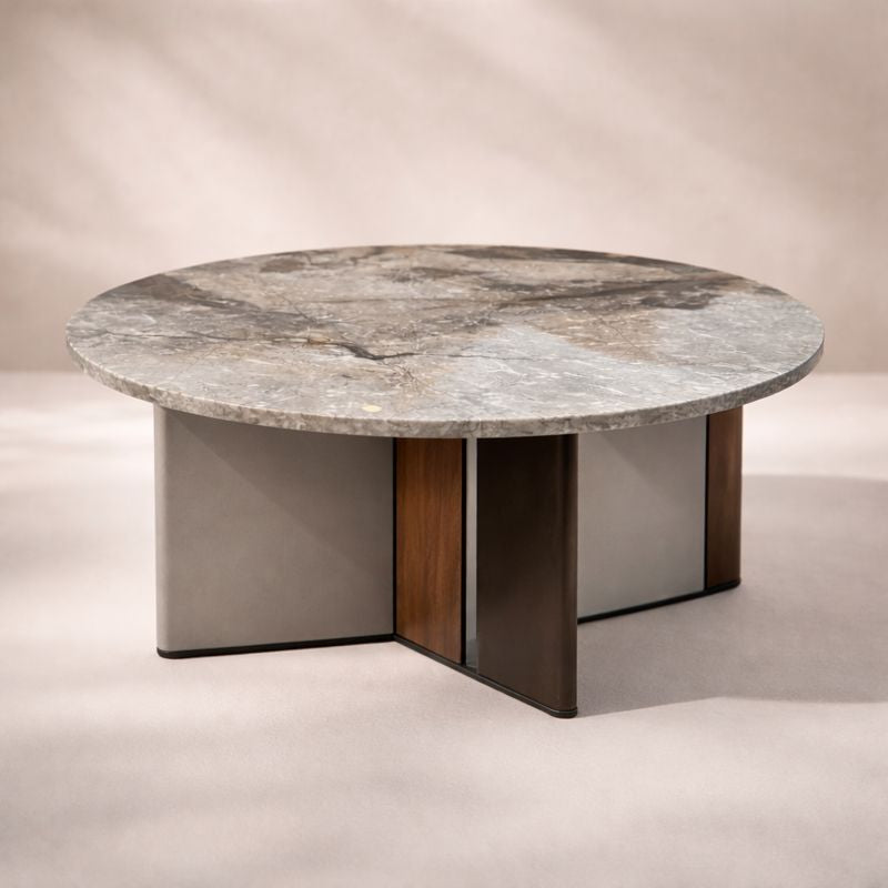 Pascal Coffee Table D80 Twister marble Was AED 22,300+
